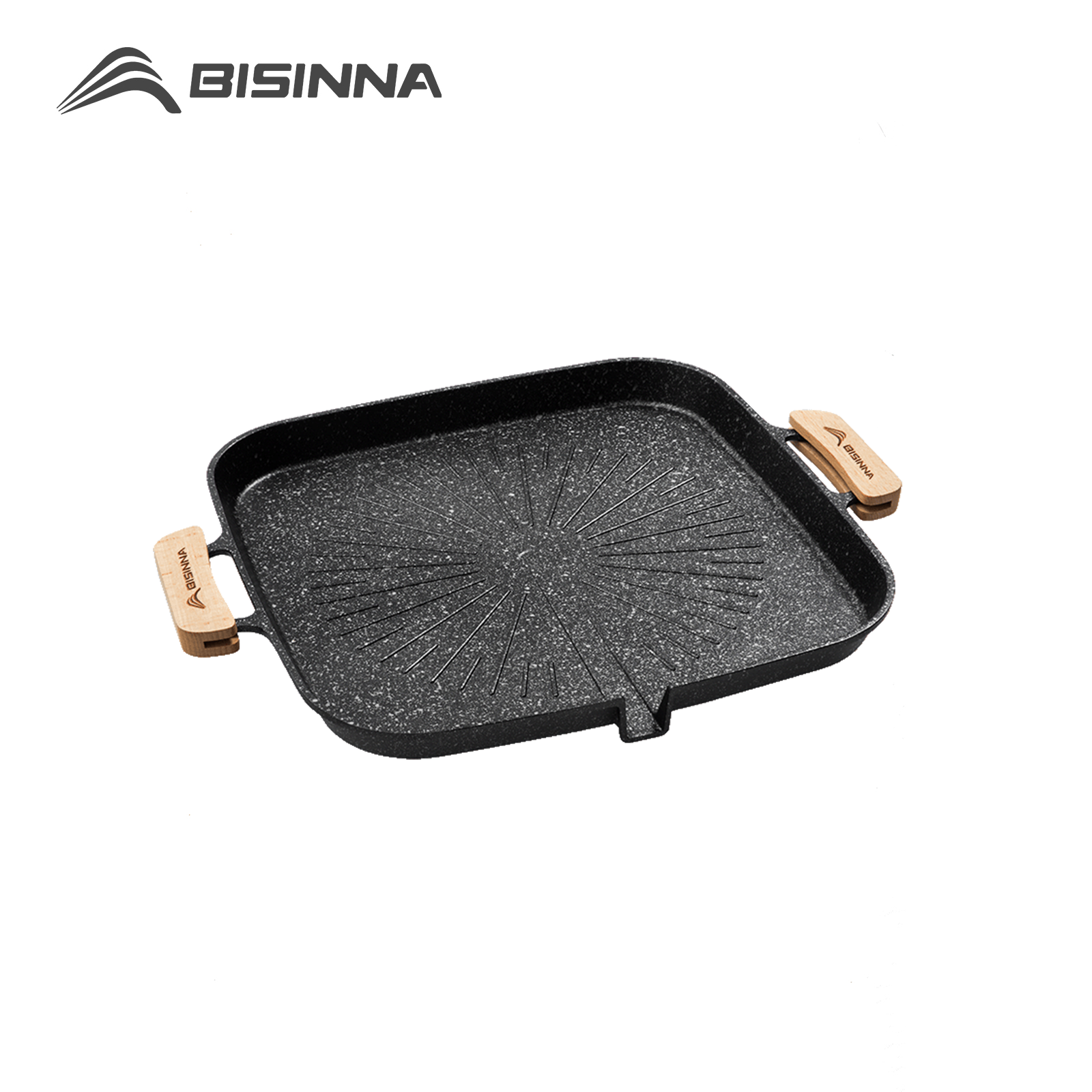 Kitchen Baking Tray Organiser - BISINNA Square BBQ Grill Pan Non