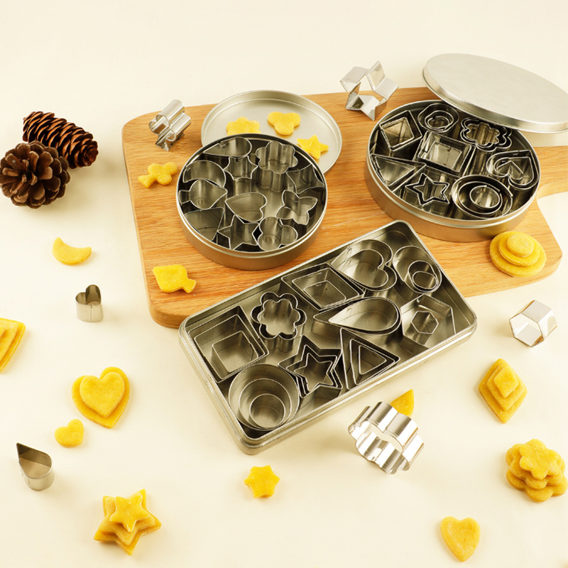 Mini Kitchen Baking - 12/30PCS Stainless Steel Mini Cookie Cutters