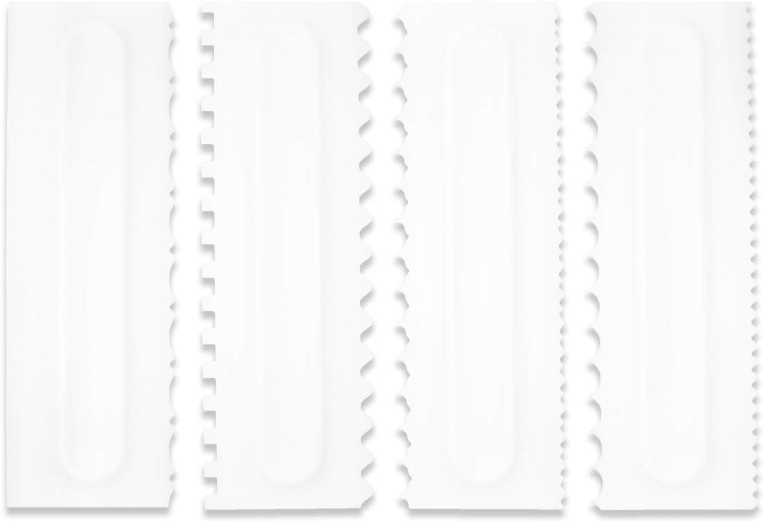Baking Kitchen Diy - Cake Scraper Set Decorating Comb and
