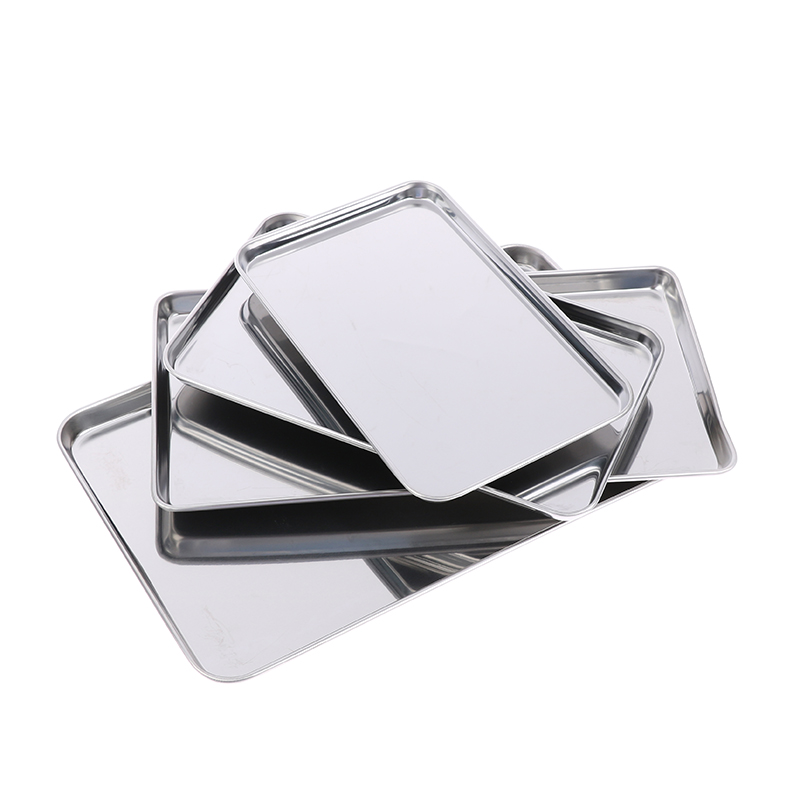 1pc Stainless Steel Tray Recta - Kitchen Baking Tray Organiser recensione e prezzo
