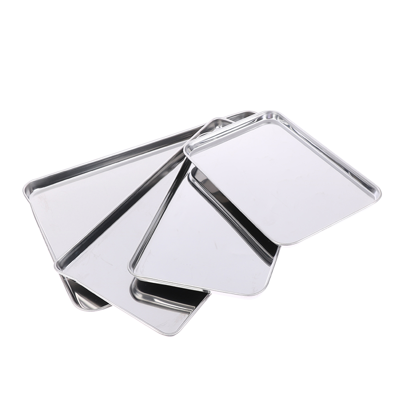 1pc Stainless Steel Tray Recta - Kitchen Baking Tray Organiser recensione e prezzo