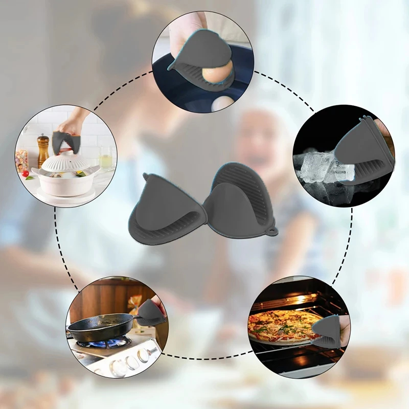 2pcs Mini Oven Gloves Silicone - Kitchen Baking Gloves recensione e prezzo