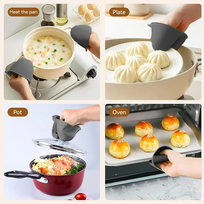 2pcs Mini Oven Gloves Silicone - Kitchen Baking Gloves recensione e prezzo