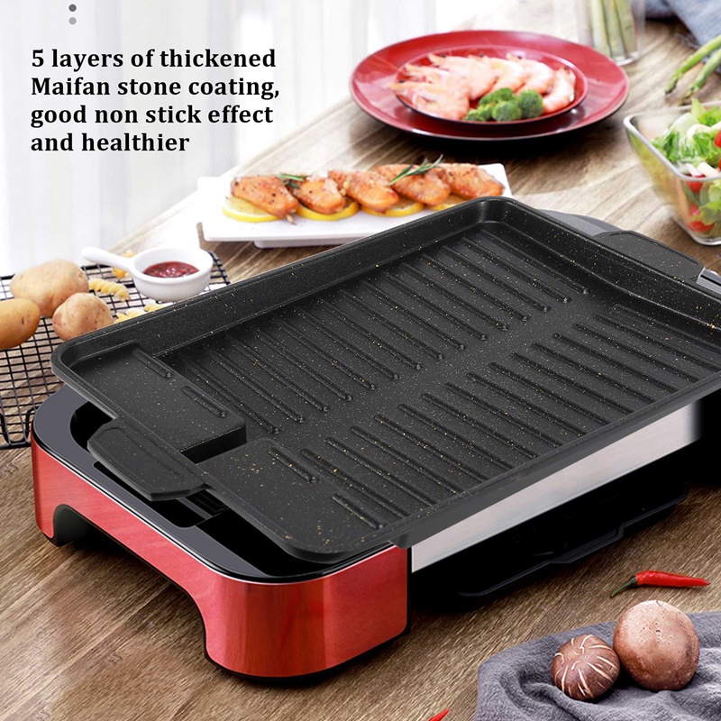 Portable Korean BBQ Grill Pan  - Kitchen Baking Tray Organiser recensione e prezzo