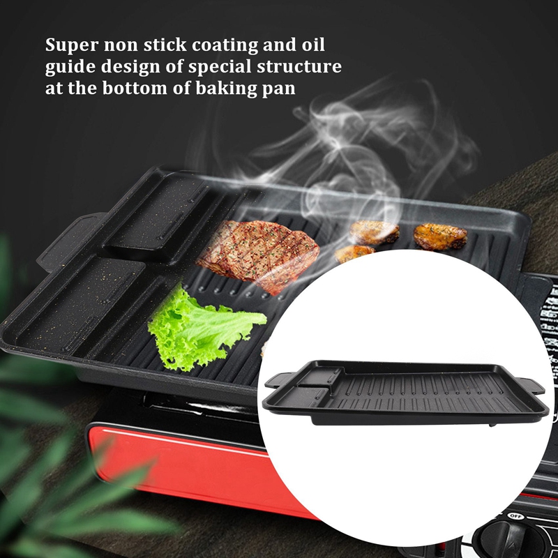 Portable Korean BBQ Grill Pan  - Kitchen Baking Tray Organiser recensione e prezzo