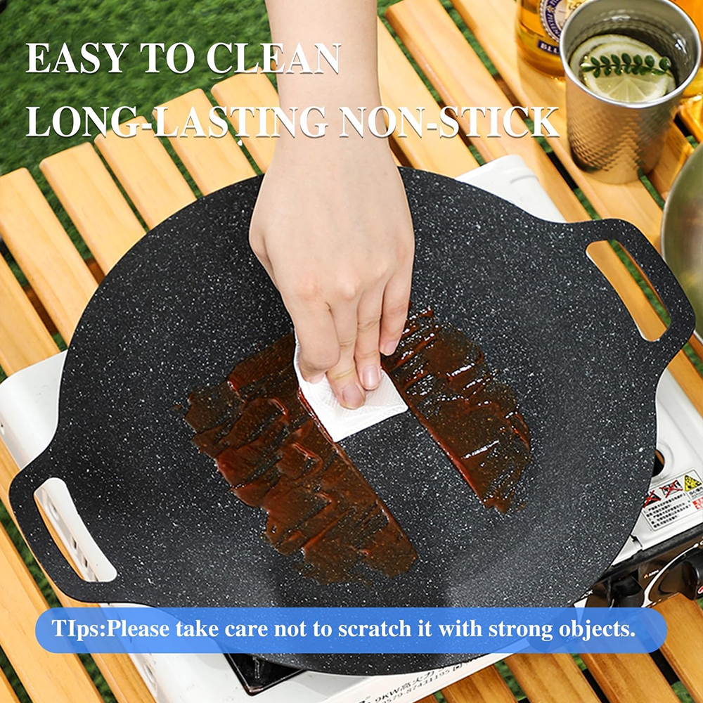 Korean BBQ Grill Pan Non-stick - Kitchen Baking Tray Organiser recensione e prezzo