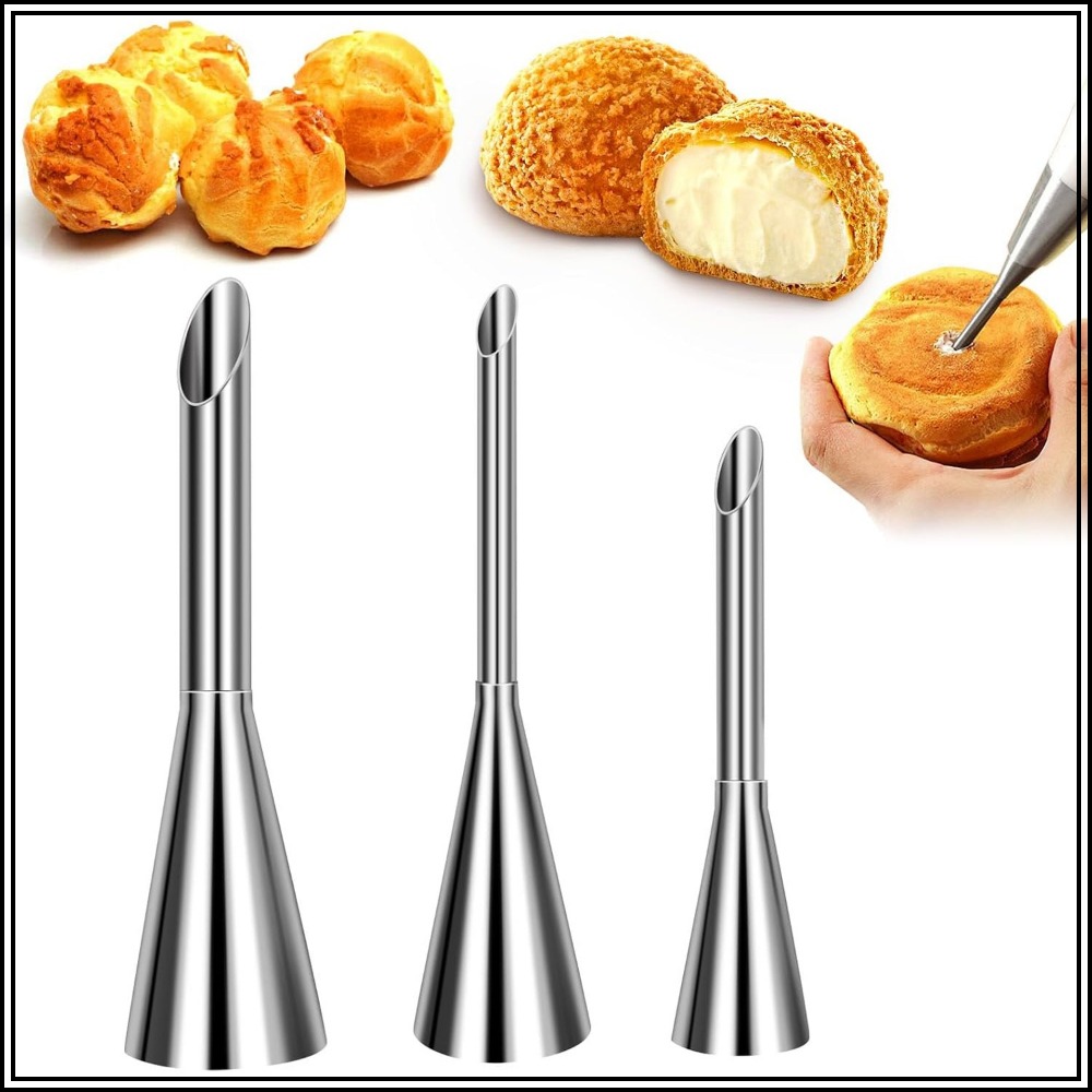 Long Cream Puff Piping Tips Se - Decorating Tip Set recensione e prezzo