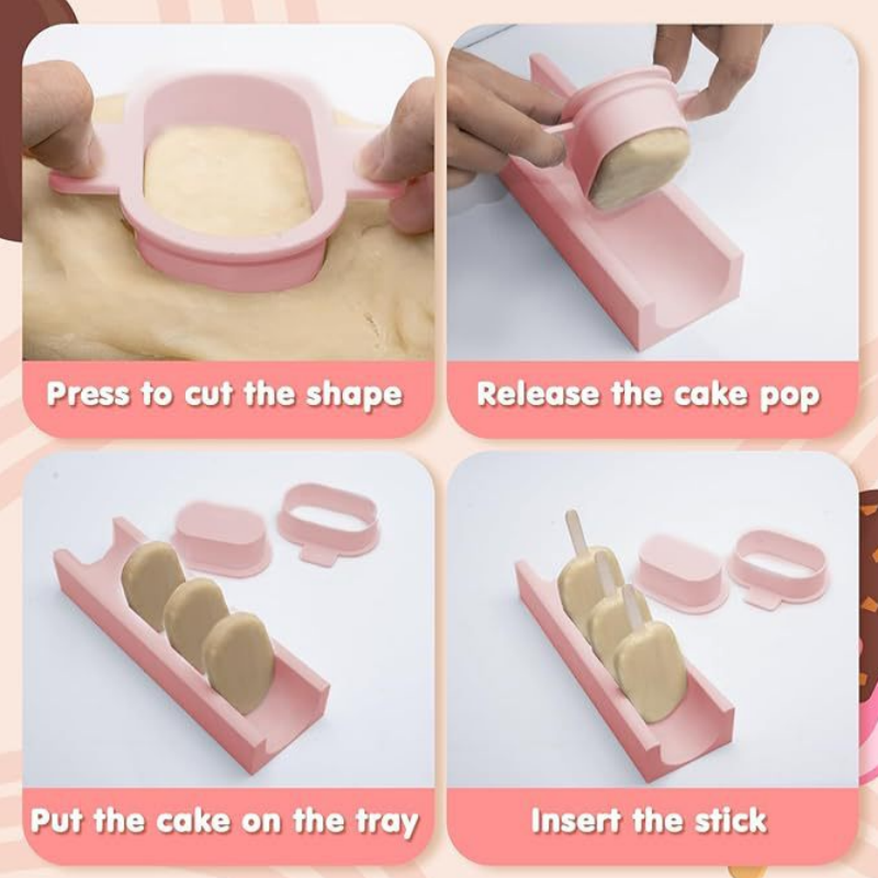 Cake Pop Mold Set with Tray No - Baking Kitchen Diy recensione e prezzo