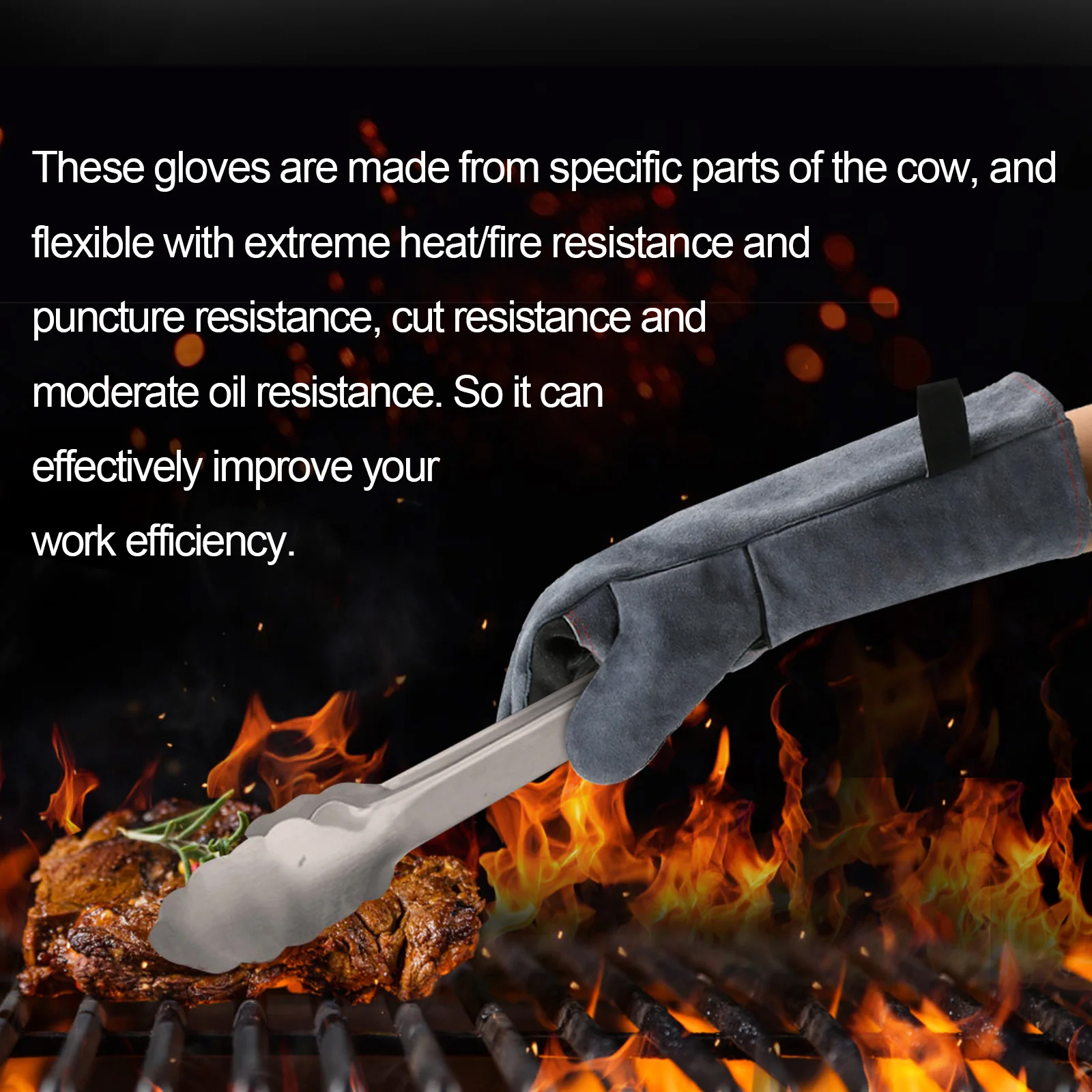 HZXVOGEN 16inch Welding Gloves - Kitchen Baking Gloves recensione e prezzo