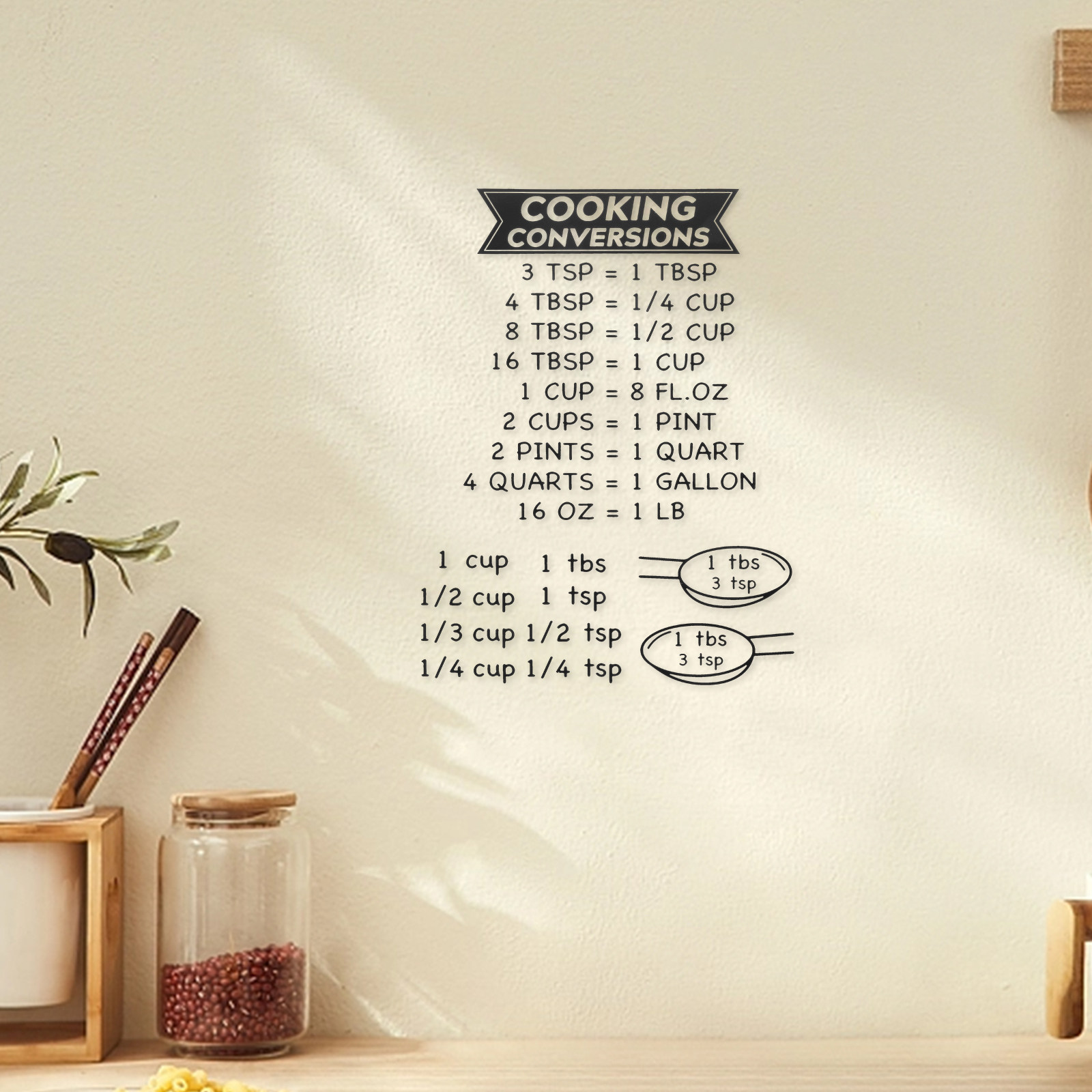 2Pcs Kitchen Conversion Chart  - Kitchen Baking Conversion Chart recensione e prezzo