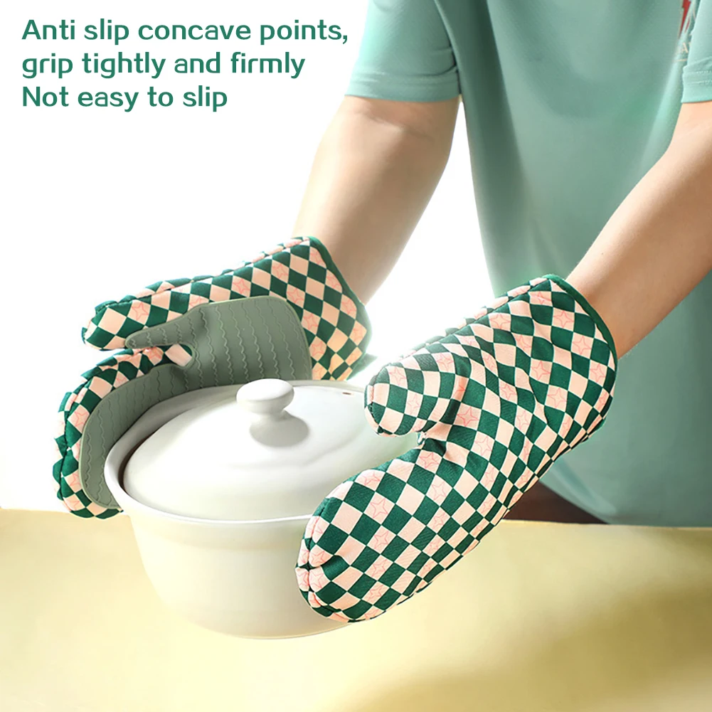 Silicone Oven Mitts Heat Resis - Kitchen Baking Gloves recensione e prezzo