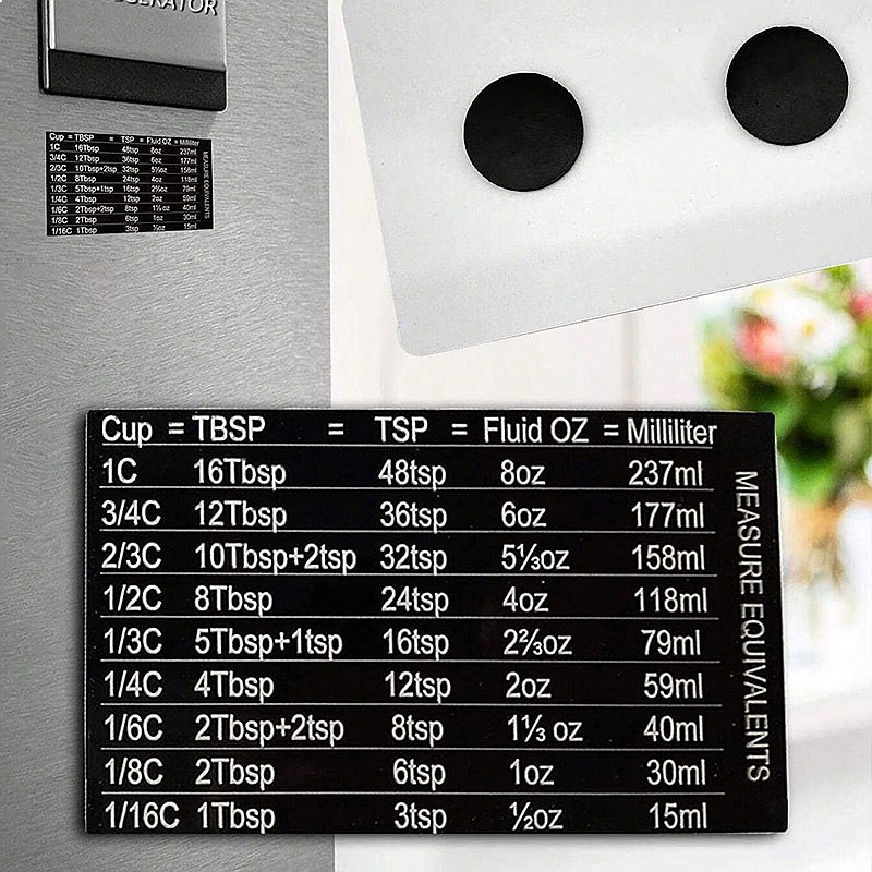 Kitchen Baking Magnetic Measur - Kitchen Baking Conversion Chart recensione e prezzo