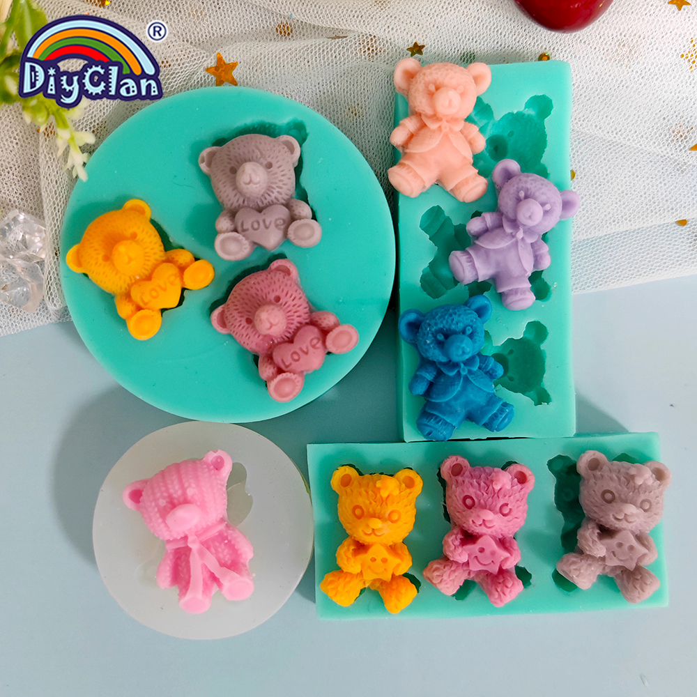 Cute Mini Bear Silicone Mold F - Mini Kitchen Baking recensione e prezzo