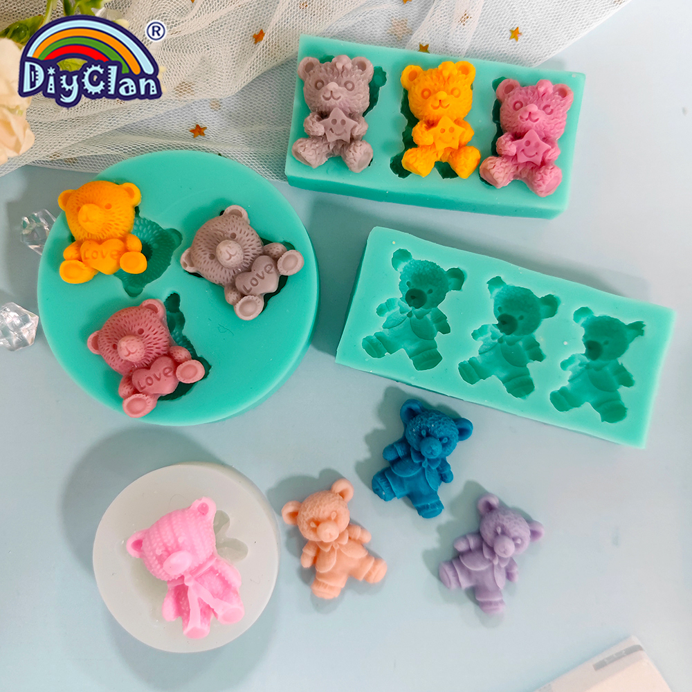 Cute Mini Bear Silicone Mold F - Mini Kitchen Baking recensione e prezzo