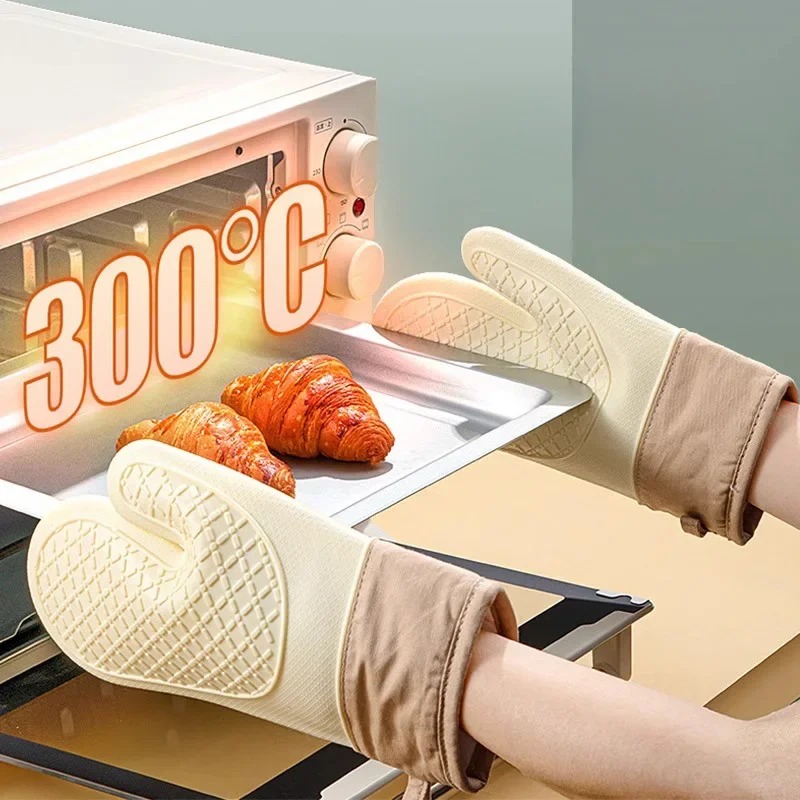 1PC Heat-Resistant Silicone Ov - Kitchen Baking Gloves recensione e prezzo