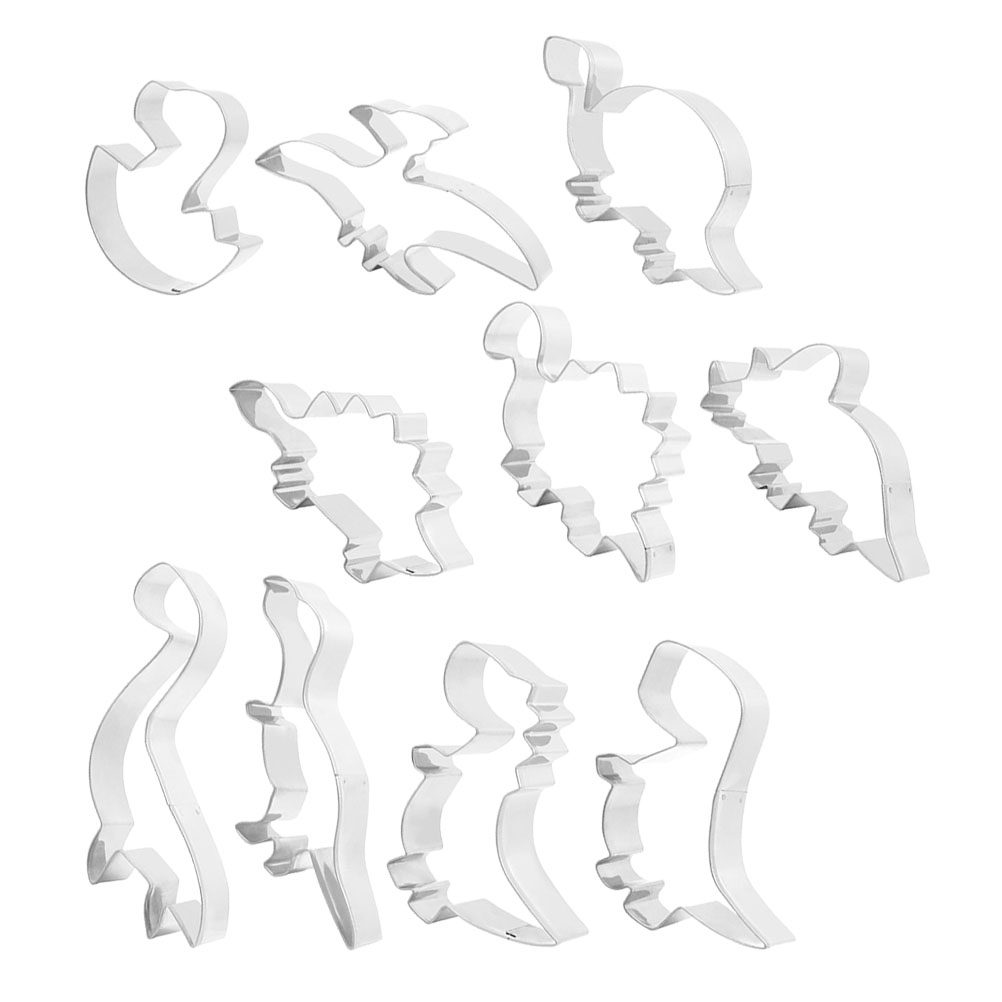10Pcs Dinosaur Cookie Cutters  - Baking Kitchen Diy recensione e prezzo