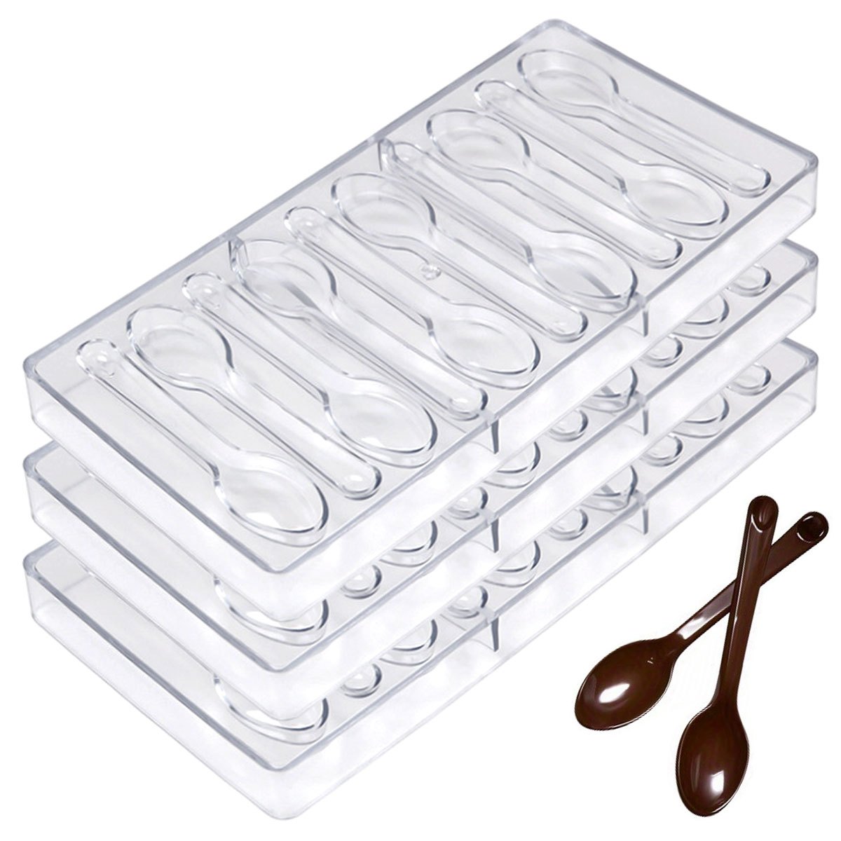 1PC Spoon Shaped Chocolate Mol - Baking Kitchen Diy recensione e prezzo