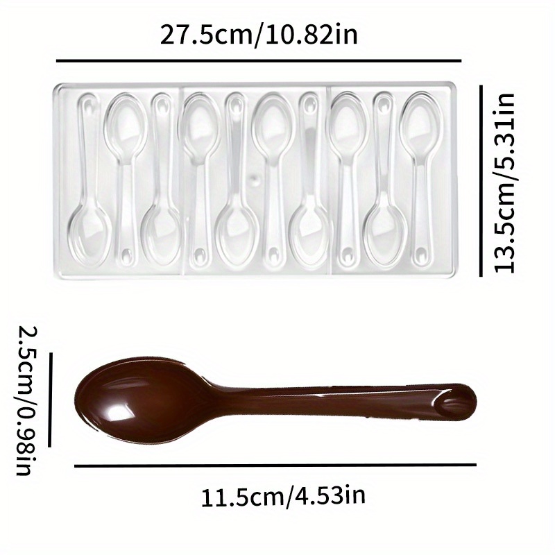 1PC Spoon Shaped Chocolate Mol - Baking Kitchen Diy recensione e prezzo
