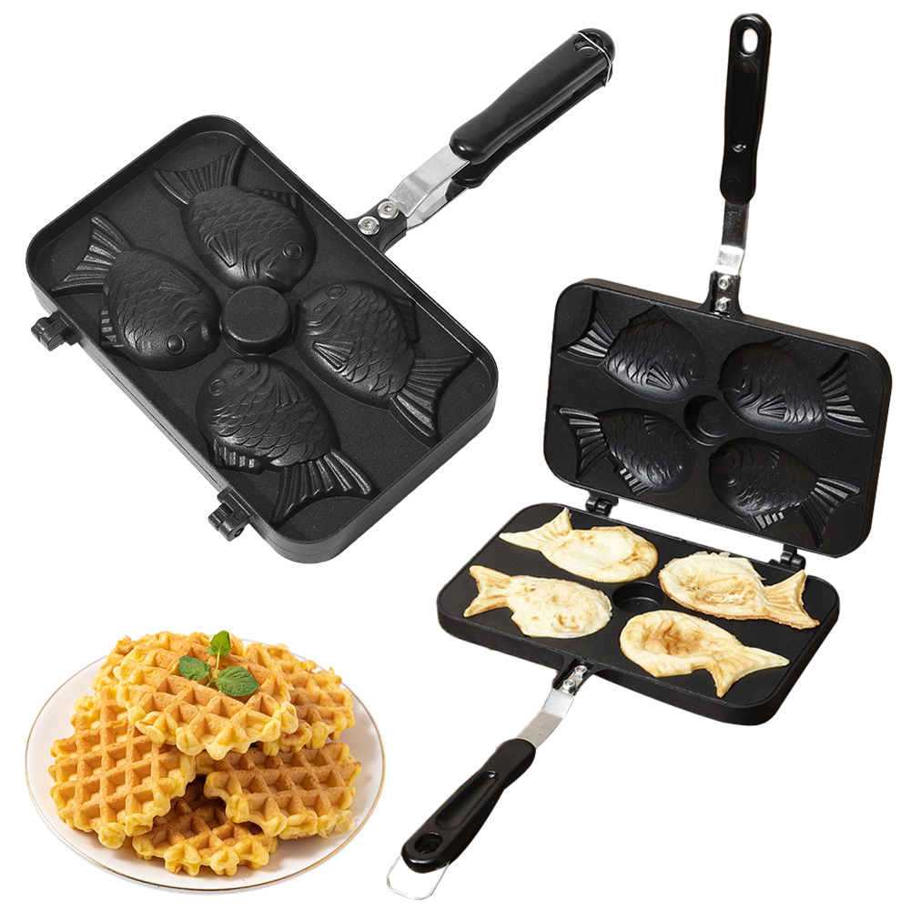 Four Fish Shaped Taiyaki Cooki - Kitchen Baking Machine recensione e prezzo