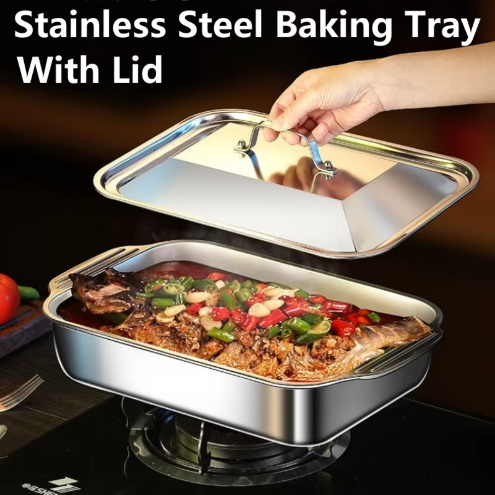 Stainless Steel Grilled Fish P - Kitchen Baking Tray Organiser recensione e prezzo