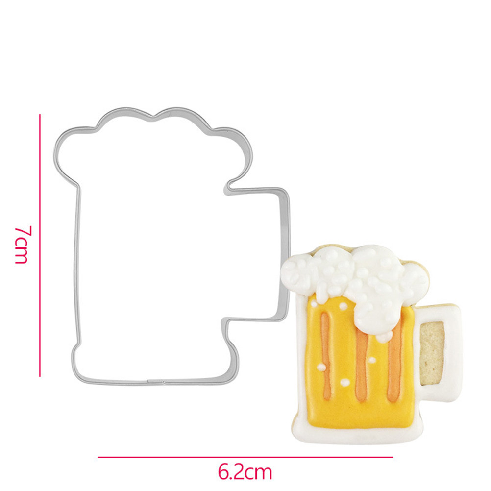 4Pcs Cookie Cutters Beer Cup S - Baking Kitchen Diy recensione e prezzo
