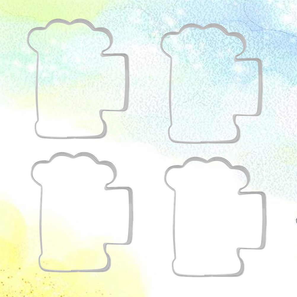 4Pcs Cookie Cutters Beer Cup S - Baking Kitchen Diy recensione e prezzo