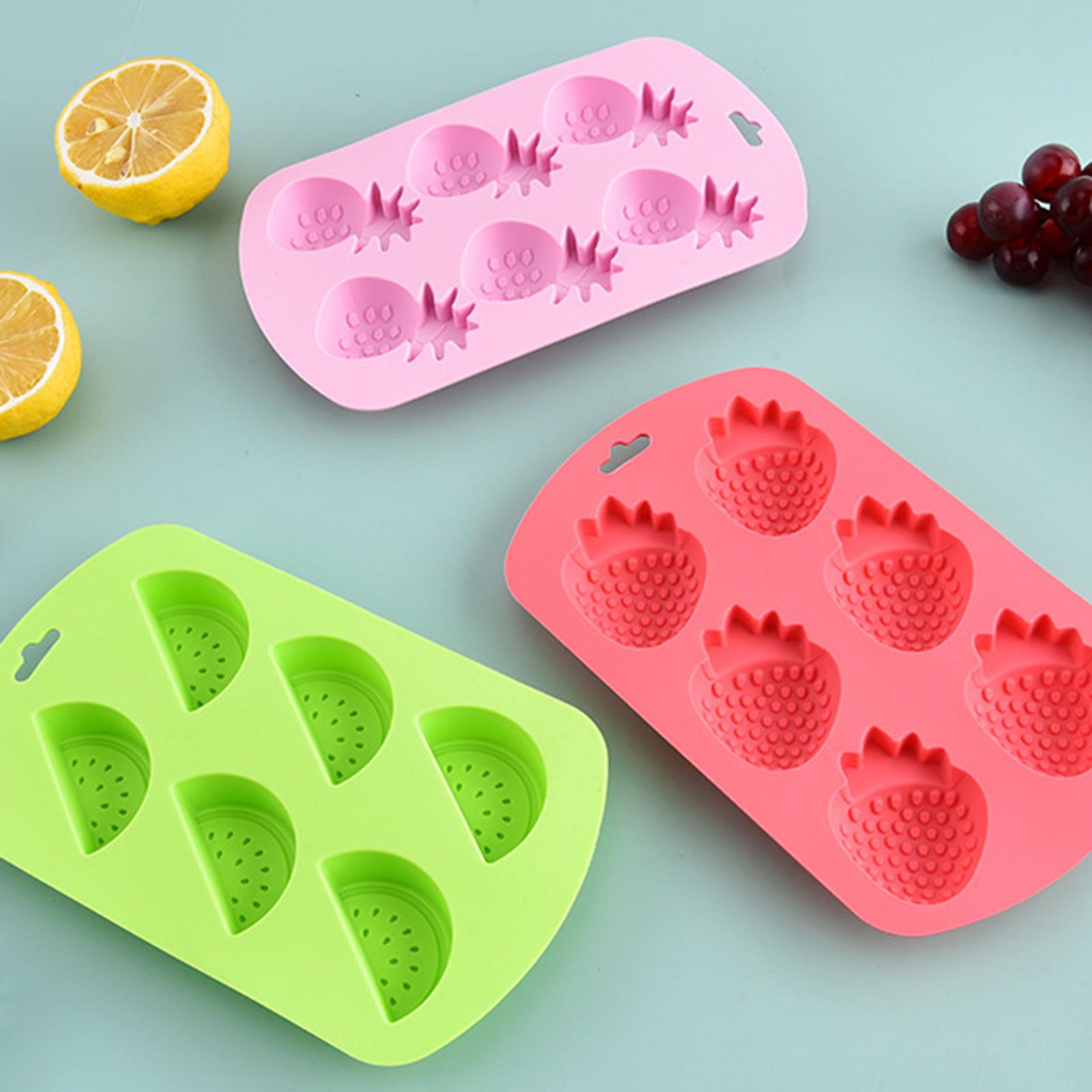6 Cavity Fruit Shaped Silicone - Baking Kitchen Diy recensione e prezzo