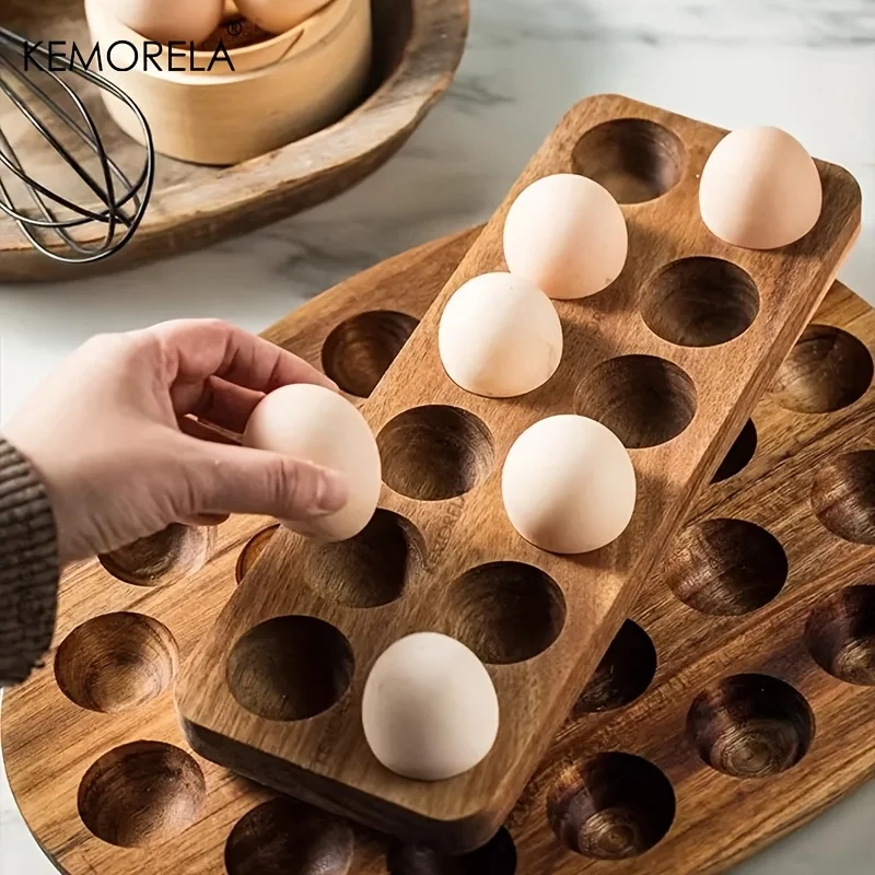 KEMORELA 1PCS Modern Wooden Eg - Kitchen Baking Tray Organiser recensione e prezzo