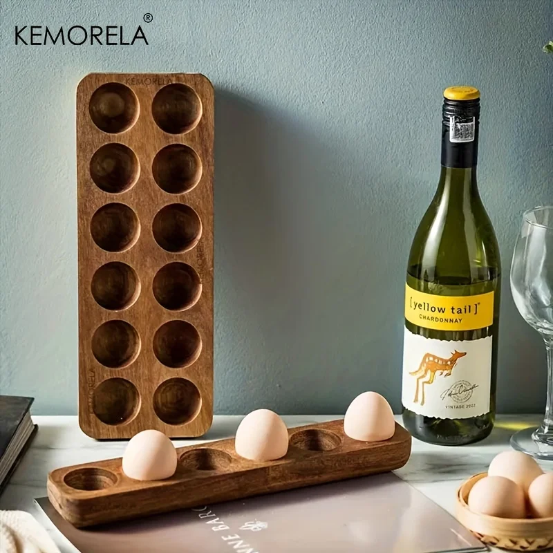KEMORELA 1PCS Modern Wooden Eg - Kitchen Baking Tray Organiser recensione e prezzo