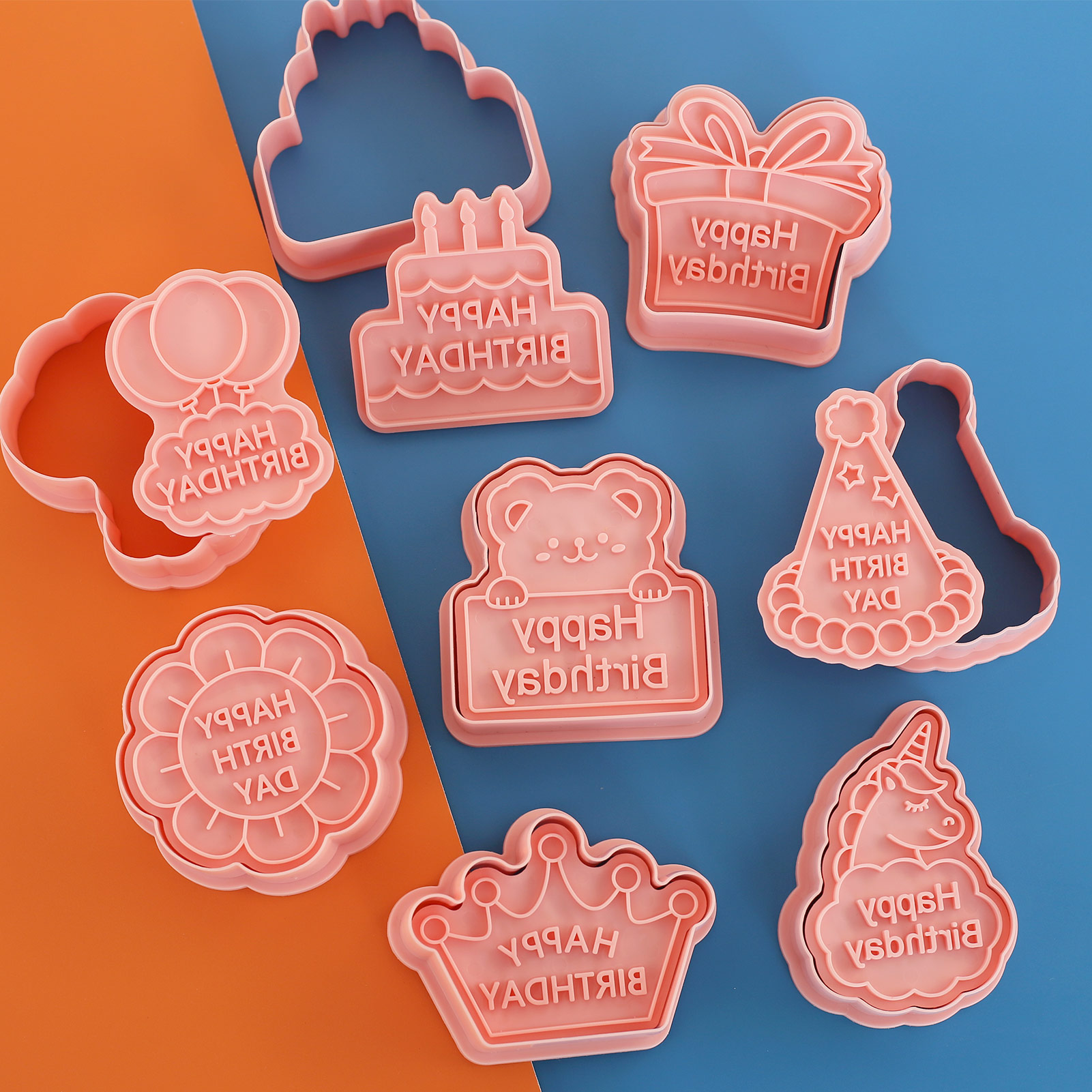 8pcs Happy Birthday Cookie Cut - Baking Kitchen Diy recensione e prezzo