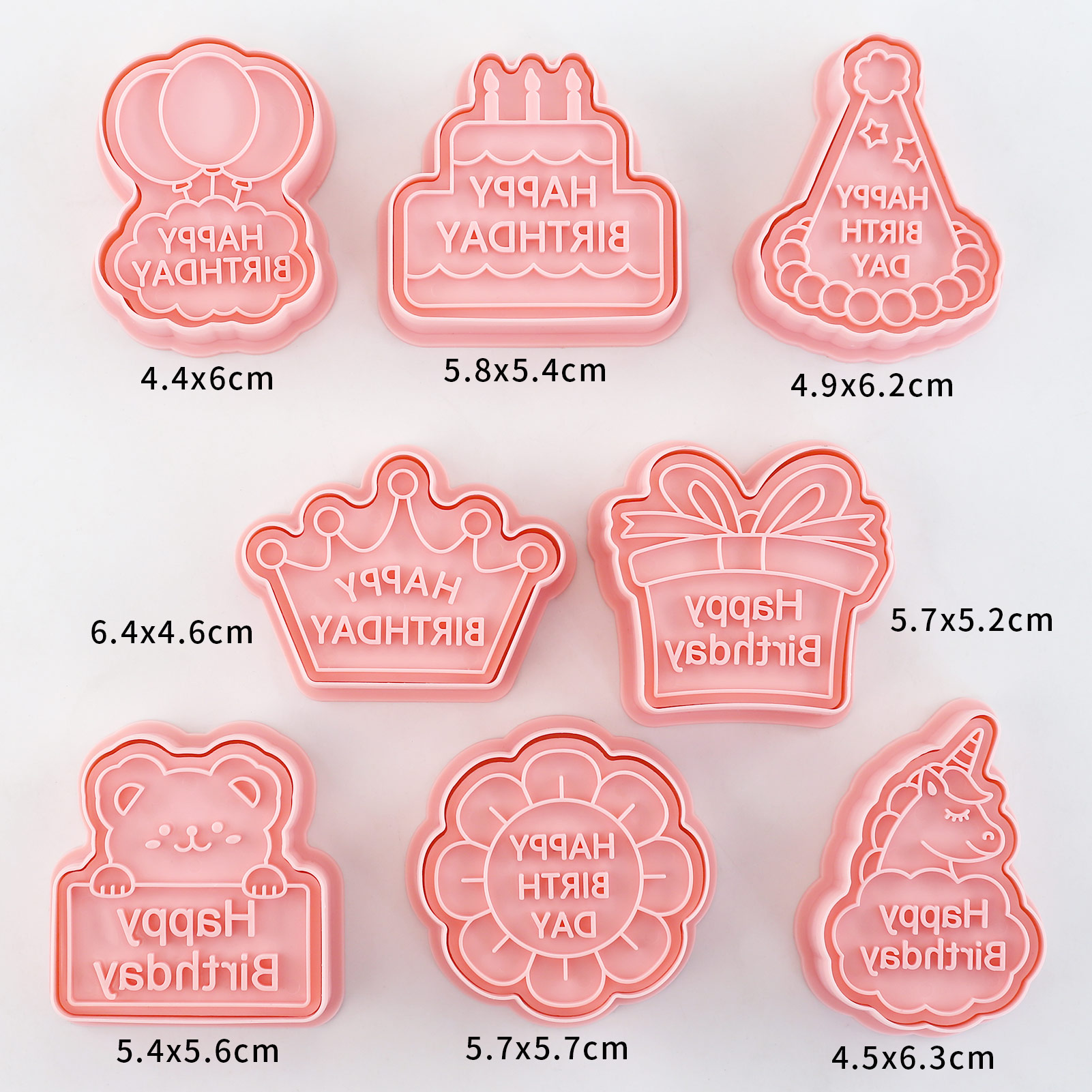 8pcs Happy Birthday Cookie Cut - Baking Kitchen Diy recensione e prezzo