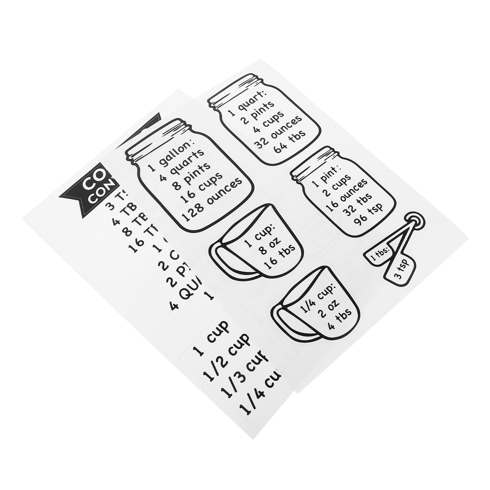 2Pcs Kitchen Conversion Chart  - Kitchen Baking Conversion Chart recensione e prezzo