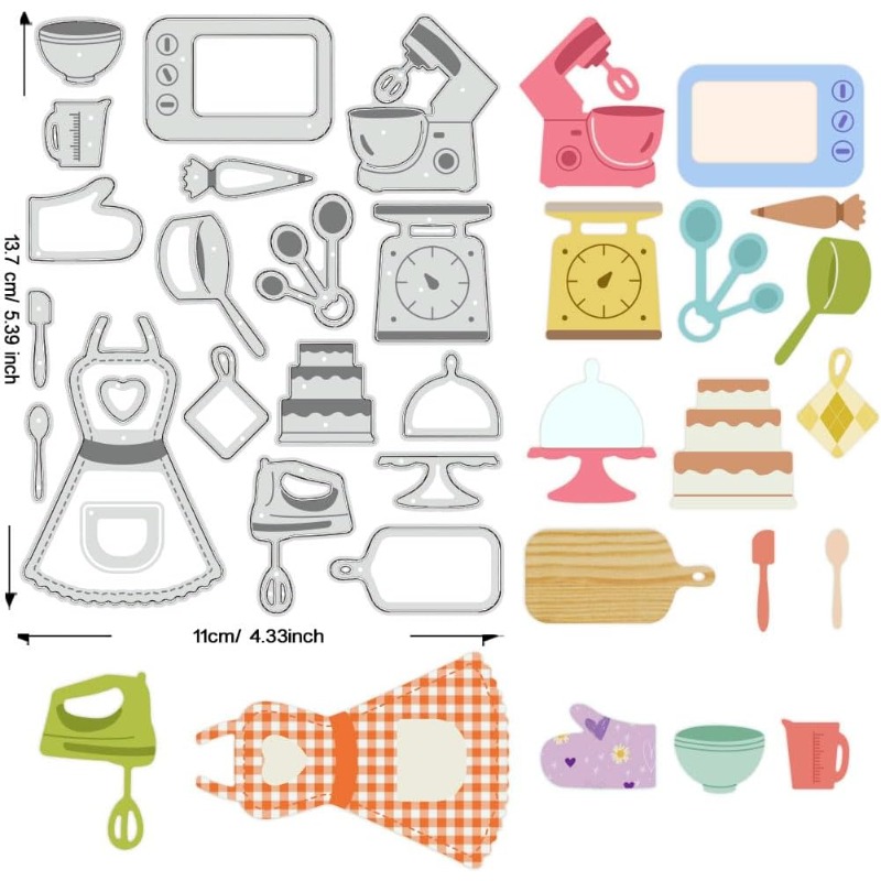 1pcs Baking Tools Cutting Dies - Kitchen Baking Gloves recensione e prezzo