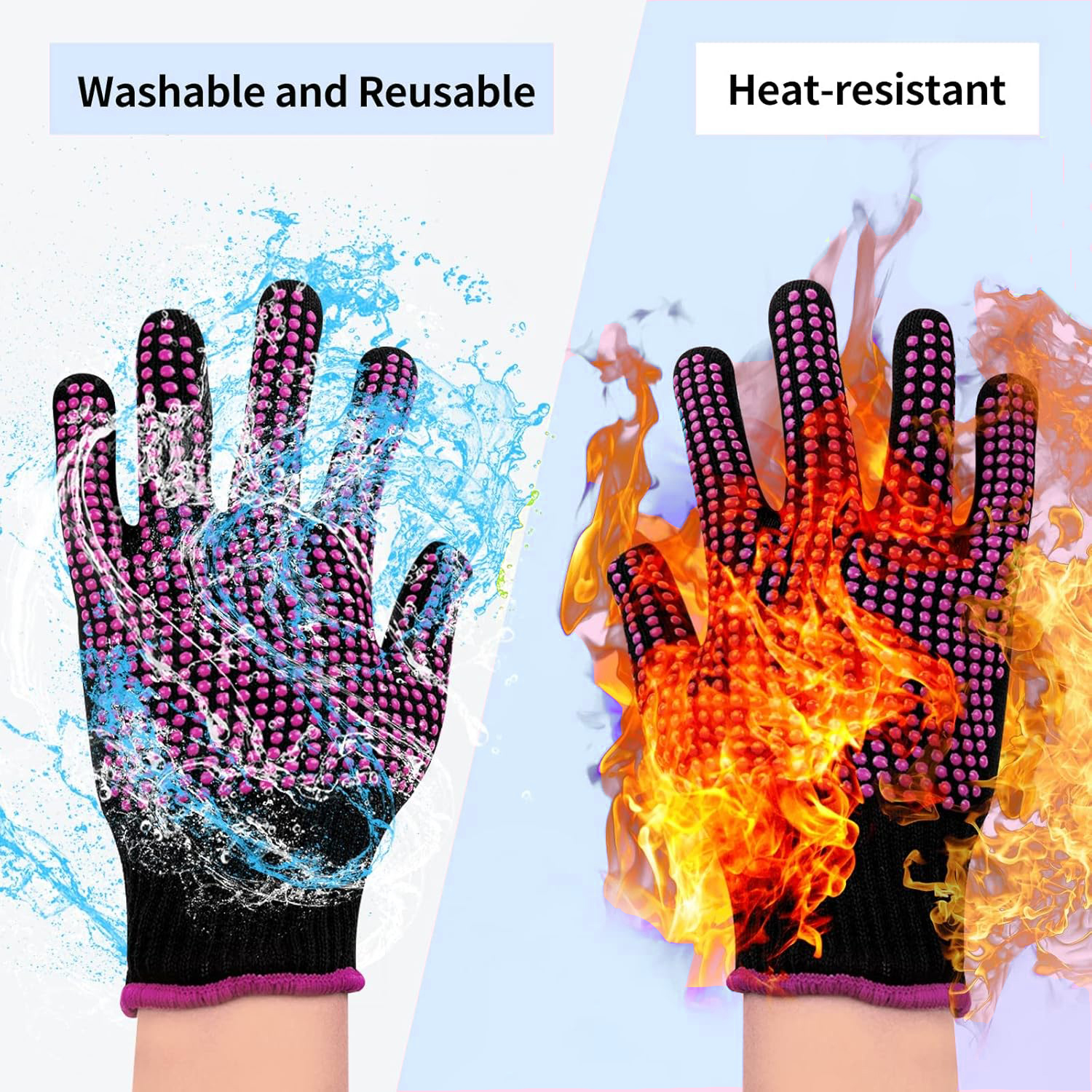 1 Pair Barbecue Anti-scald Glo - Kitchen Baking Gloves recensione e prezzo