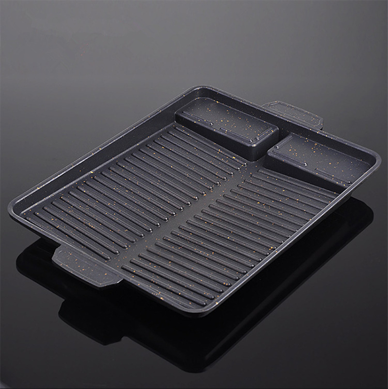 BBQ Grill Pan Plate 32 X 26cm  - Kitchen Baking Tray Organiser recensione e prezzo