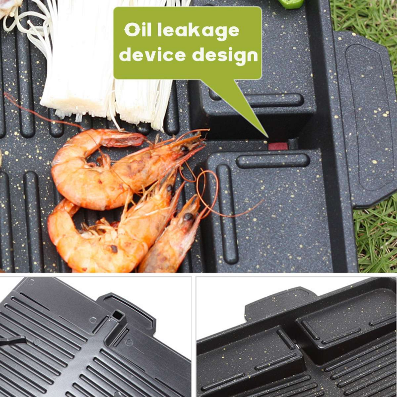 BBQ Grill Pan Plate 32 X 26cm  - Kitchen Baking Tray Organiser recensione e prezzo